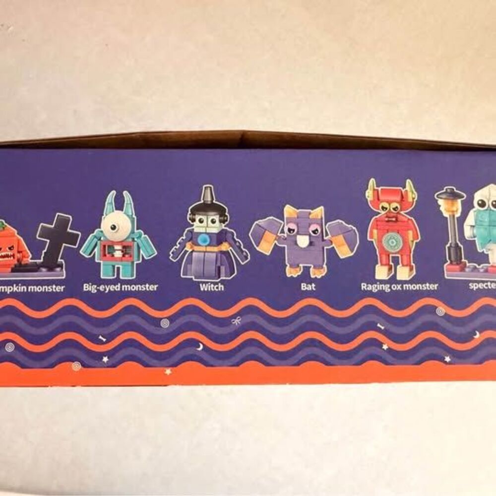 🎃 Halloween Building Blocks – 12 Piece Complete Set - Picture 4 of 5